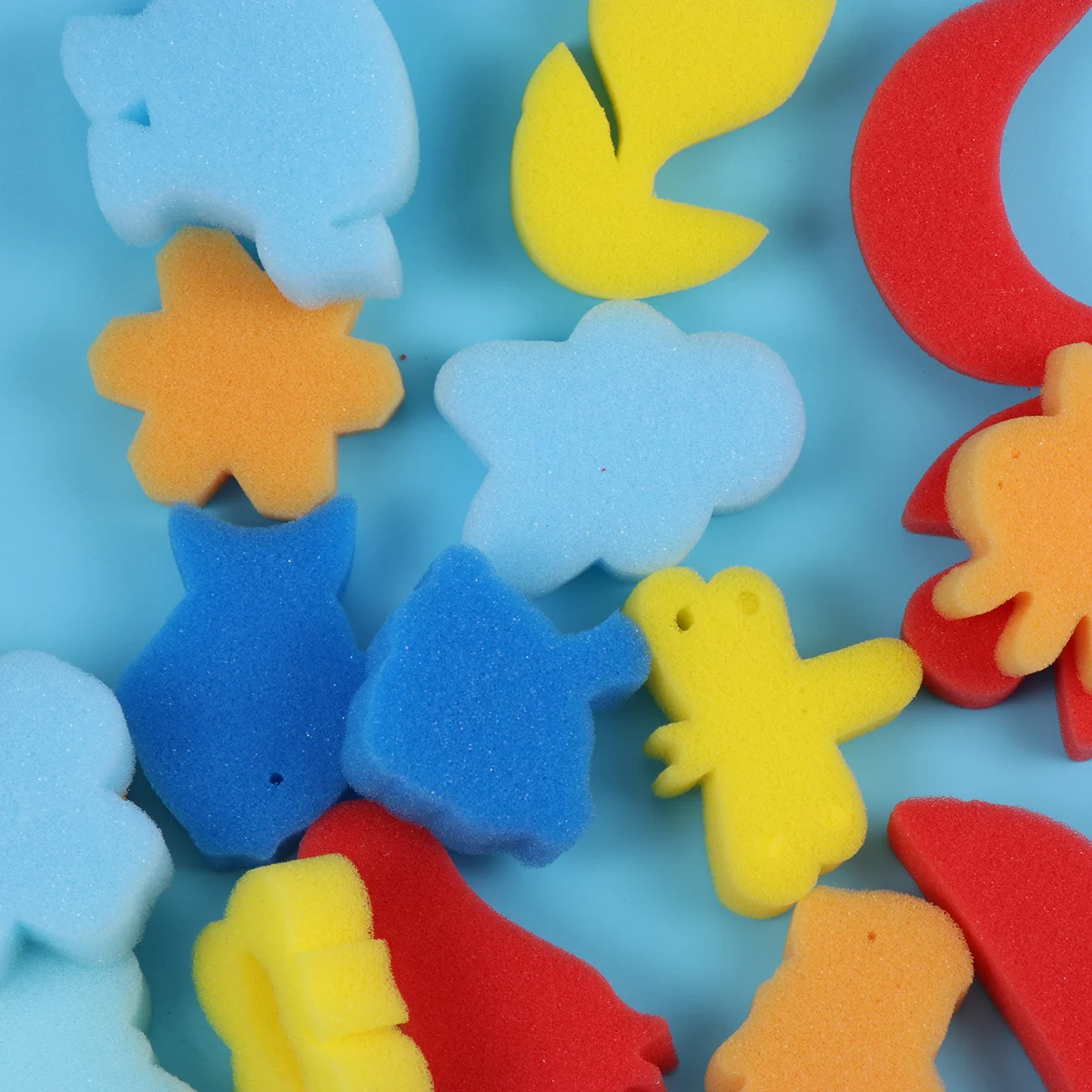 

48pcs 2Set Small Size Art Painting Sponge Brush For Kids Diy Drawing Graffiti Creative Gift Kit Painting Sponge Brush