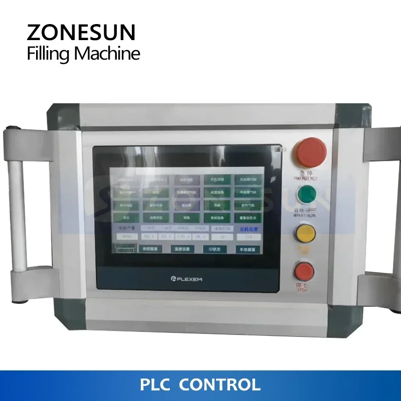 ZONESUN-máquina de envasado de bolsas a presión para paquetes plegables, máquina de llenado y sellado de paquetes de dosis única, ZS-FS180
