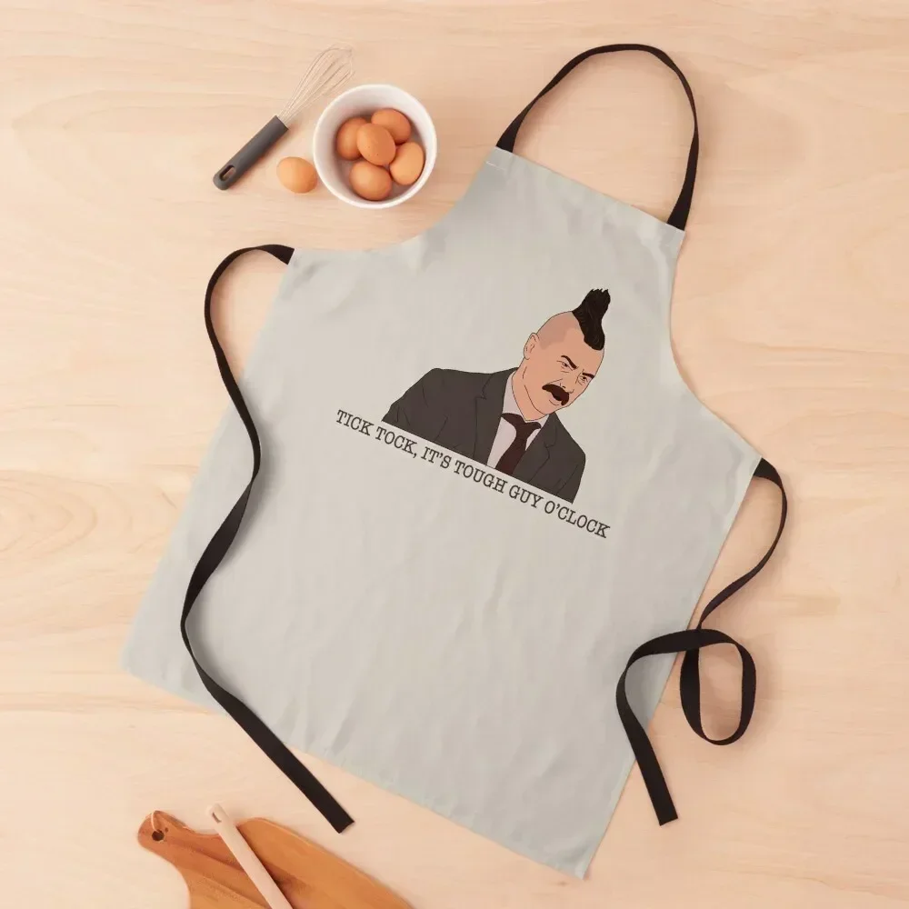

Taskmaster Tough Guy Mike Apron Art Bib For Kitchen chef costume Barista Apron