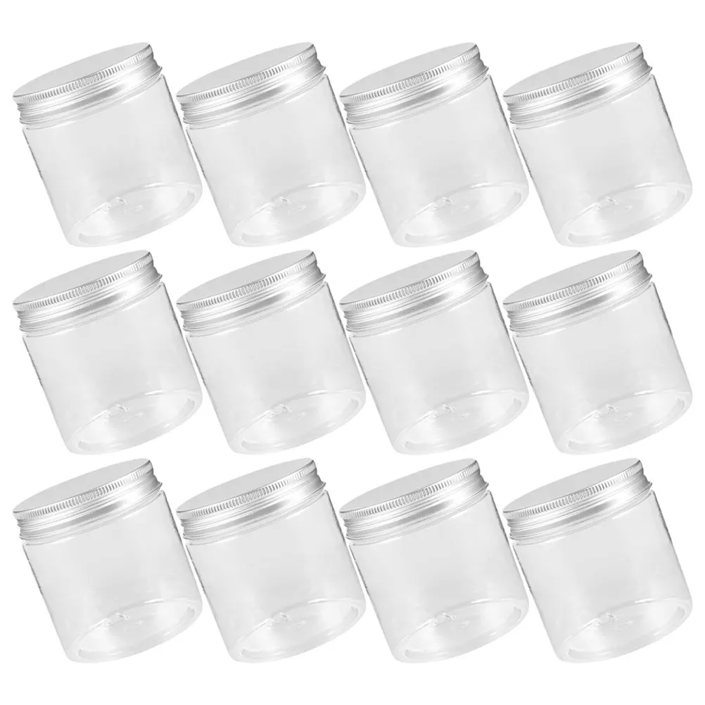 

12Pcs Mason Jars Set Small Airtight Aluminum Lid Clear Mini Storage Containers for Jam Honey Tea Food Storage