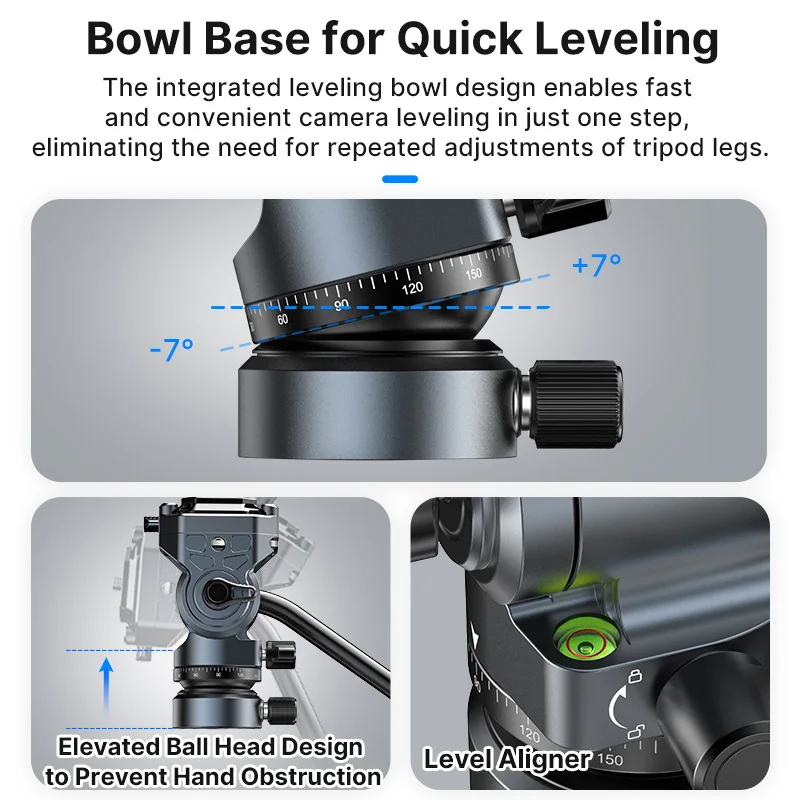 Imagem -03 - Ulanzi Quick Release Fluid Video Head 360 ° Panorâmica Gimbal Tilt Alça Destacável para Tiro com Tripé Eh12 F38