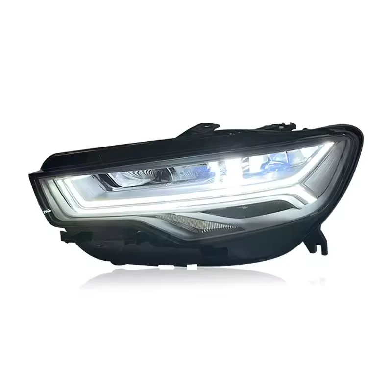 SMVP Ulepszony system świateł samochodowych Reflektory LED do Audi A6 A6L 2012-2018 Zespół reflektorów Wysokiej jakości zespół świateł przeciwmgielnych