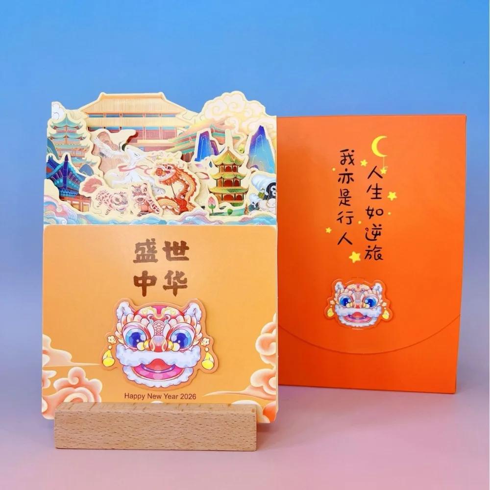 

Wooden Stand Flowers Desk Calendar Card Insert Traditional Vase-Like Calendar Paper Craft Standing Desk Calendar New Year