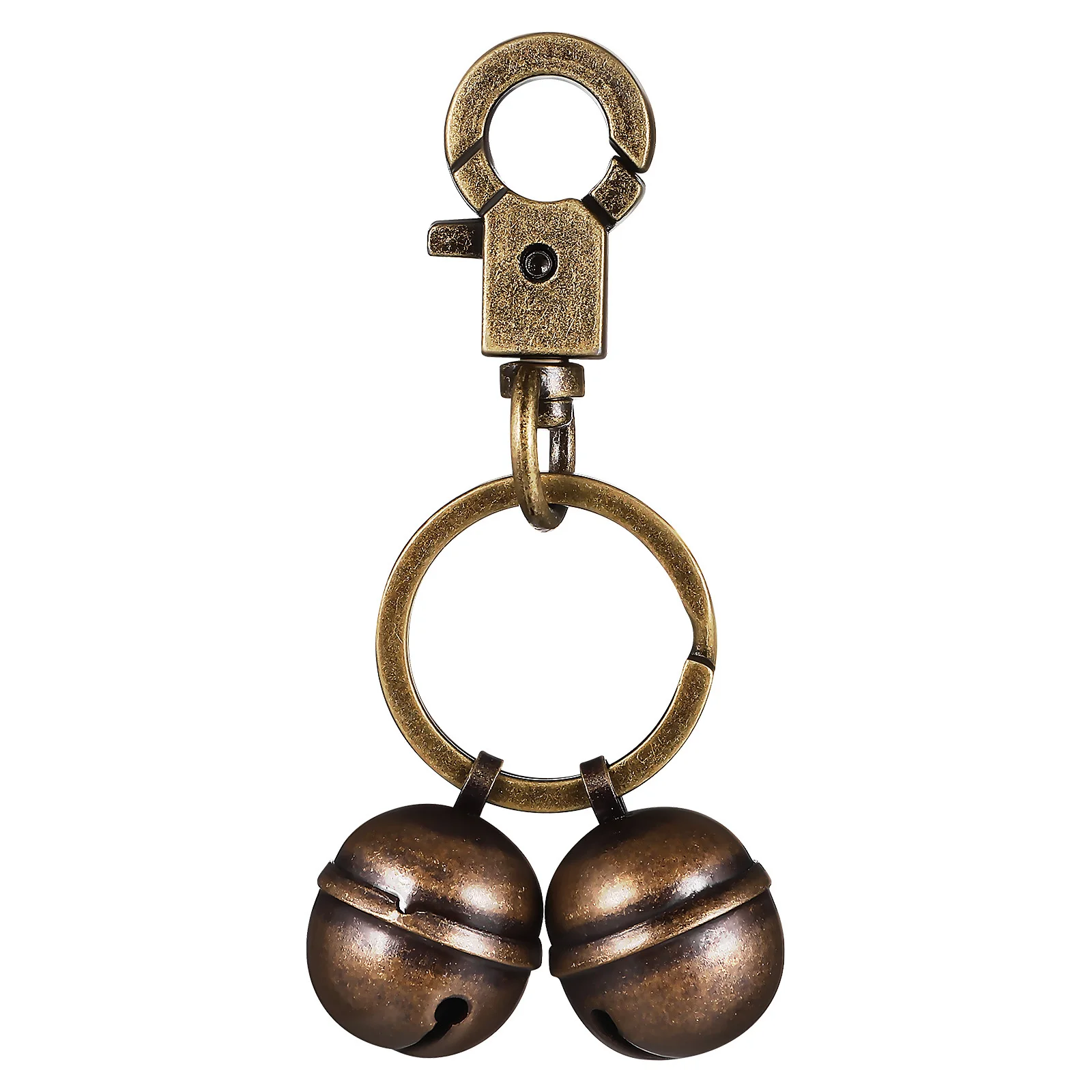 

2pcs Pet Collar Bell Brass Finish Dog Cat Hunting Tracking Bell Decorative Key Chain Pendant Outdoor Pet Supply Accessory