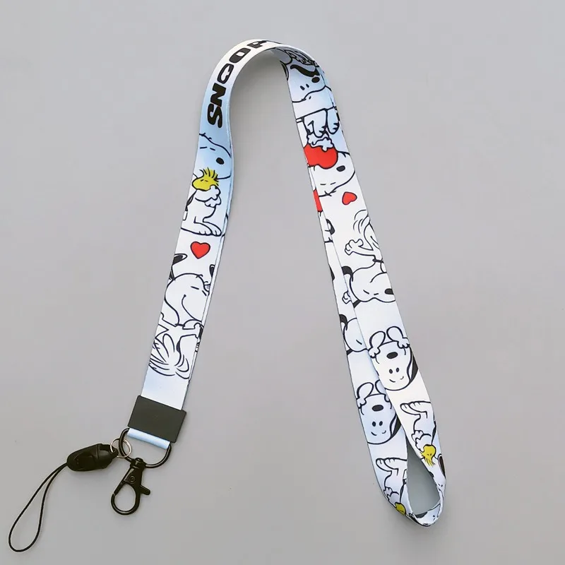 45CM Hot Cute Snoopys Series Cell Phone Lanyard Cartoon Creativity Print Braided Lanyard Boys and Gilrs Birthday Gifts