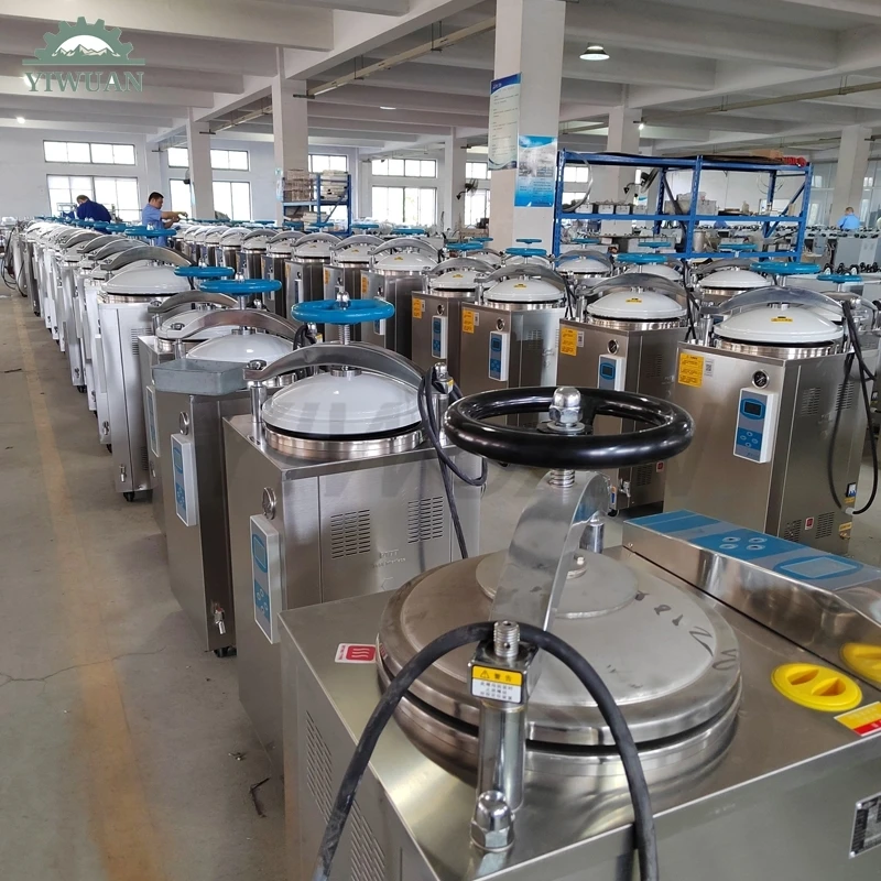 50L 120L Autoclave กล่องฆ่าเชื้อคอนเทนเนอร์อุปกรณ์อาหารและเครื่องมือทางคลินิกวัสดุผ่าตัด Steam Sterilizer เครื่อง