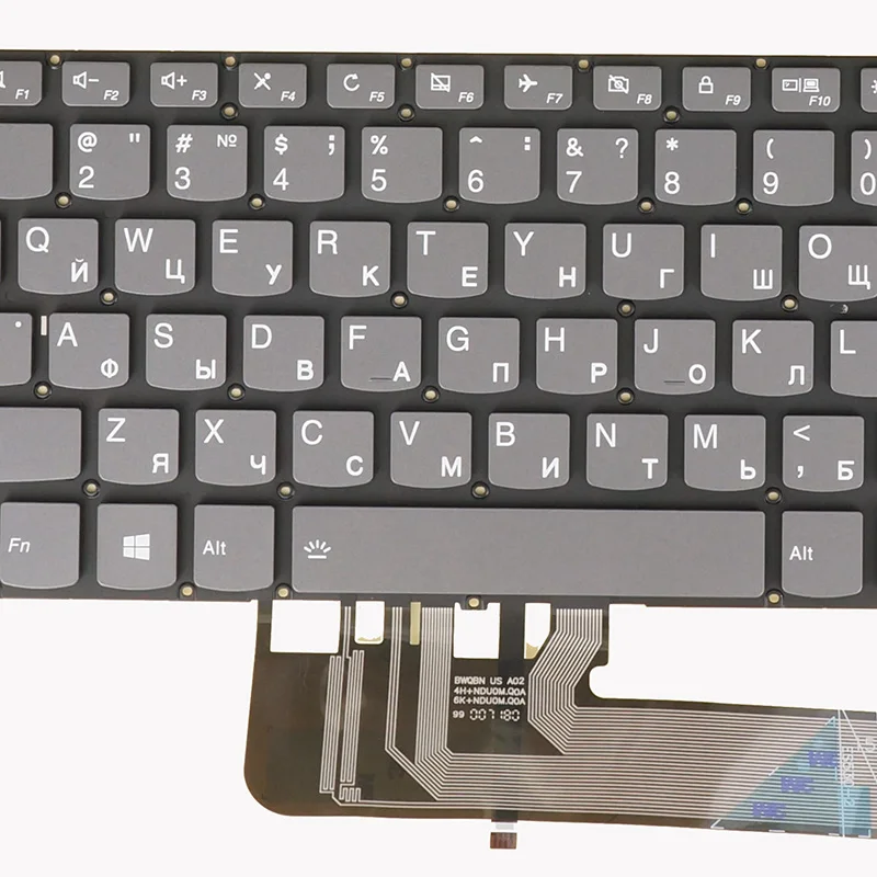 Imagem -06 - Teclado para Lenovo Ideapad Flex14api Flex-14iml Flex-14iwl S530-13iml S530-13iwl S740-14iil Bélgica Azerty Italiano Nórdico Rússia Reino Unido