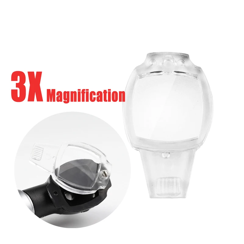 

Plastic Transparent Spare Viewing Window Lens Reserve Part Replacement 3X Magnification Accessory for Ear Endoscope Otoscope