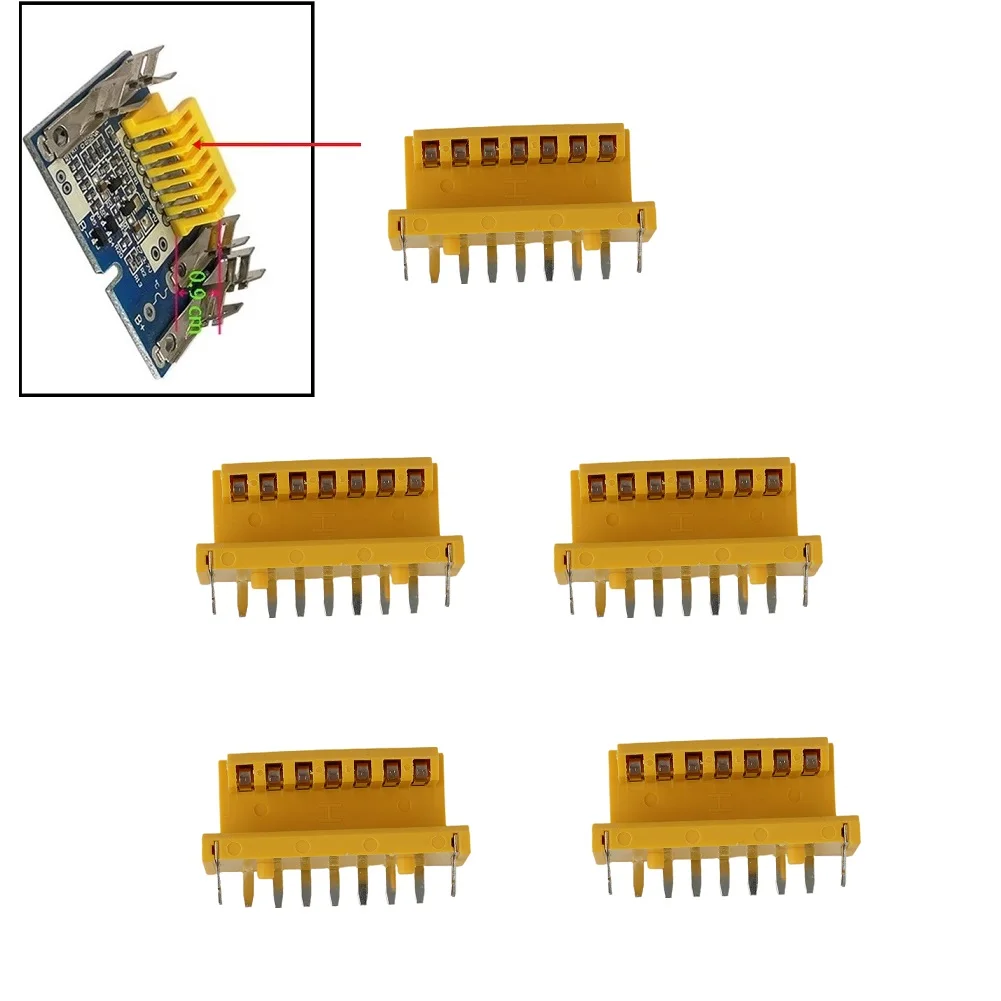 Protection Board Connector Yellow 18V BL1850/BL1830 Charging Protection Board Connector Terminal Li-ion Battery