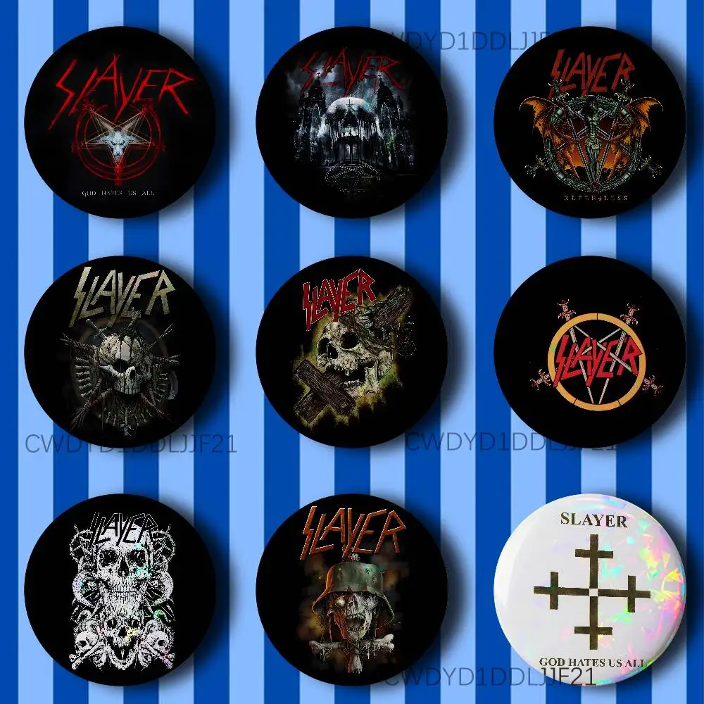 

S-Slayer Heavy Metal Razors Edge Vintage Anime Brooch Creative Badge for Hat Bag Decoration Fans Collect Gifts