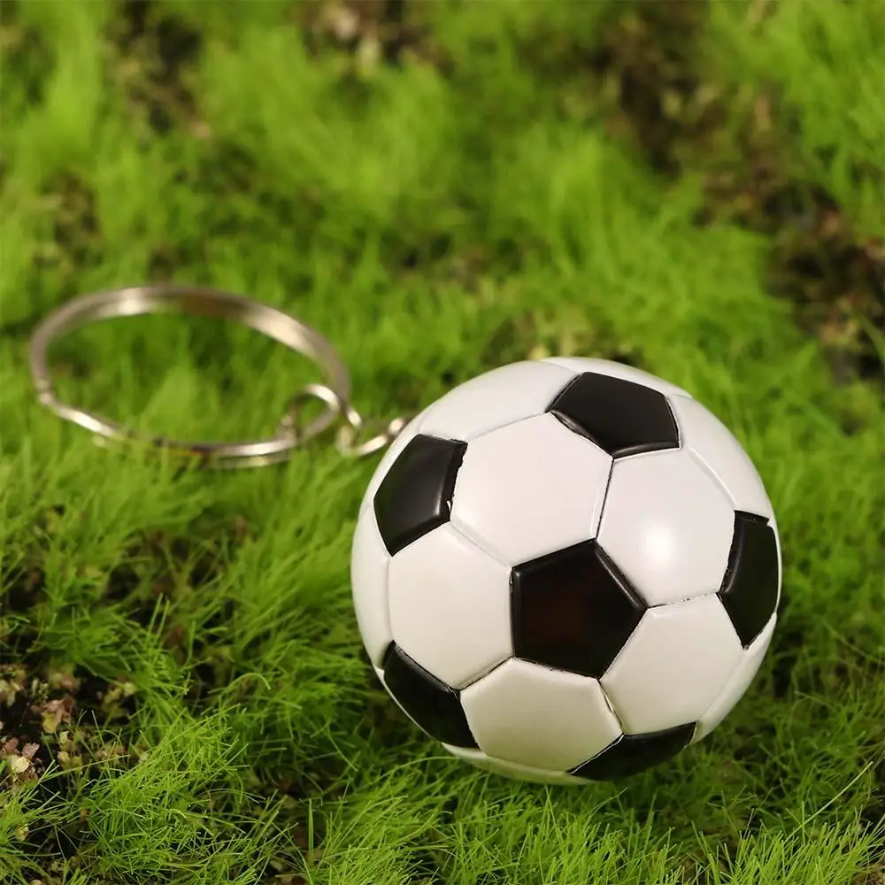 Car Accessories Special Soccer Fun Keychains Car Pendant Ball KeyChain Bag Pendant Key Holder Key Ring