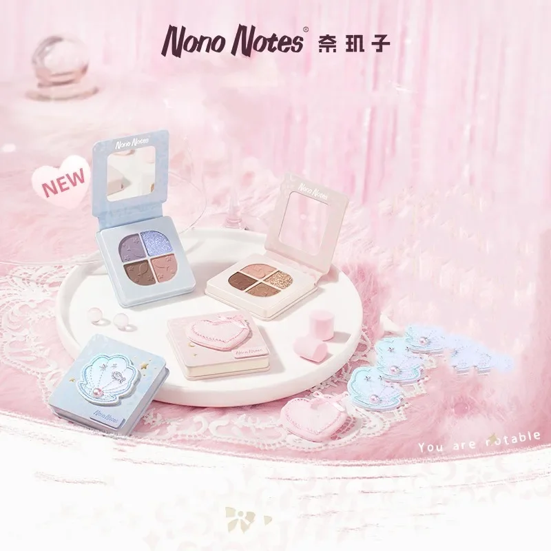Maquillaje Koreano Blush Make Up Fard Evidenzia palette di ombretti Cipria per trucco a 4 colori