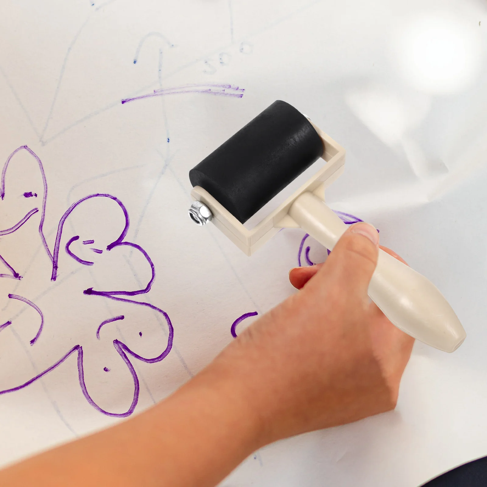 أسطوانة صناعة الطباعة البلاستيكية 5 قطع أداة ختم مطاطية لصياغة أسطوانة تطبيق غراء الحبر #2