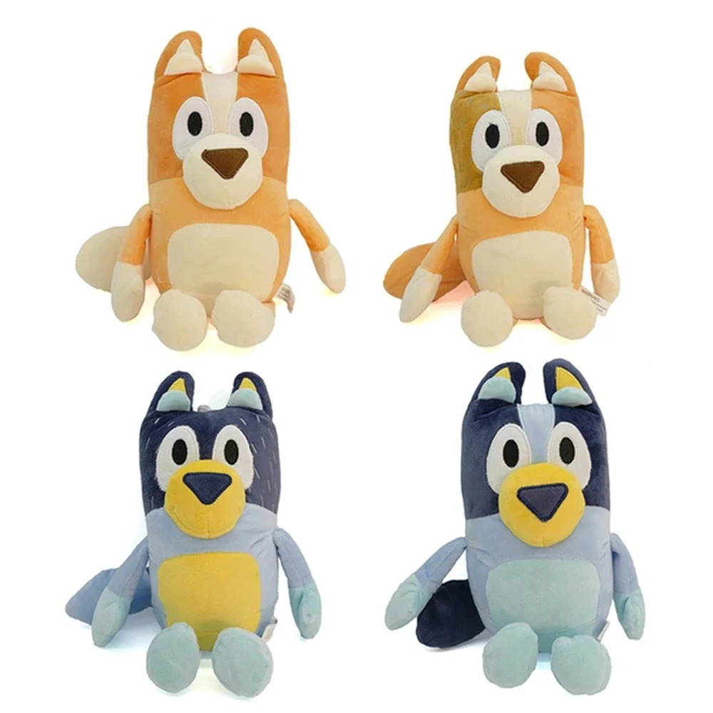 **** caliente 28CM Bluey Bingo figura de Anime muñecos de peluche perro de dibujos animados papá Bandido y mamá chile familia juguetes de peluche regalo para niños