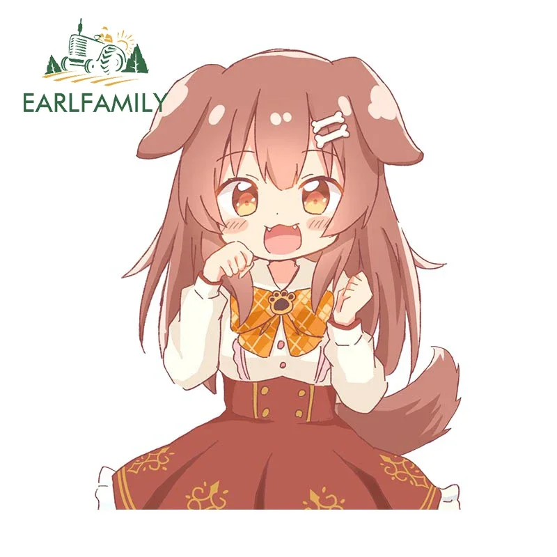 

EARLFAMILY 13cm X 9.5cm For Hololive Inugami Korone Vinyl Car Sticker Motorcycle Campervan Waterproof Decal Graffiti Anime Decor