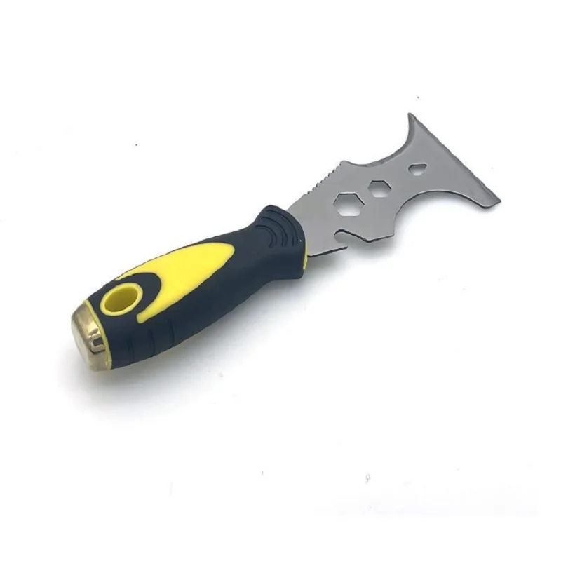 1pc 15 In 1 Multi Use Putty Knife Stainless Steel Paint Scraper Removal Construction Tool For Wallpaper Can Opener Home DIY