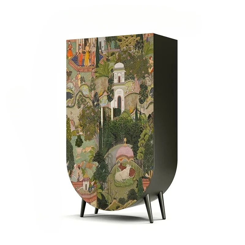 

Французский ретро шкаф с дверью из цельного дерева, шкаф для хранения, домашний шкаф для спальни