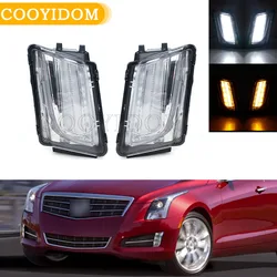 Car Driving Lamps Front Bumper Fog Lamp Fog Light LED DRL Headlight LED Fog Lights For Cadillac ATS 2013 2014 2015 2016