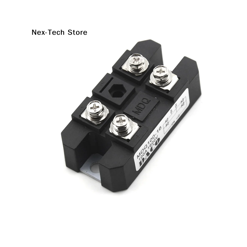 [NT]1Pcs MDQ 100A 1600V Rectificador de puente de diodo monofásico de 1 fase con carcasa metálica TS[NT]