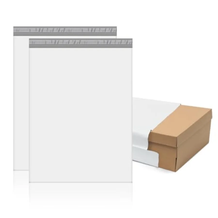 Sobres de Poliéster para Envíos 17.7x22" 25 Unidades, Bolsas de Envío XL para Ropa # 10 Sobres de Correo Autosellables Resistentes, Paquete con Adhesivo Fuerte