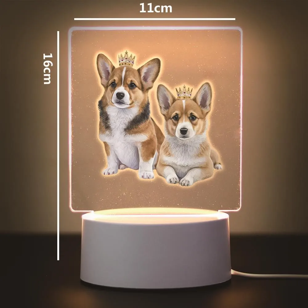 Funny corgi Table Lamp Decoration Children'S Gift Led Night Light For Home Children'S Night Light