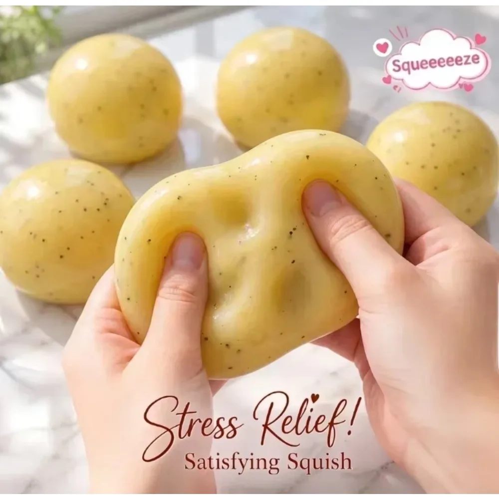Beliebtes Kartoffel-Slushie-Squishy-Spielzeug mit Knirschgeräusch, langsamem Rückprall, superweichem Premium-Material, Stressabbau-Quetschspielzeug