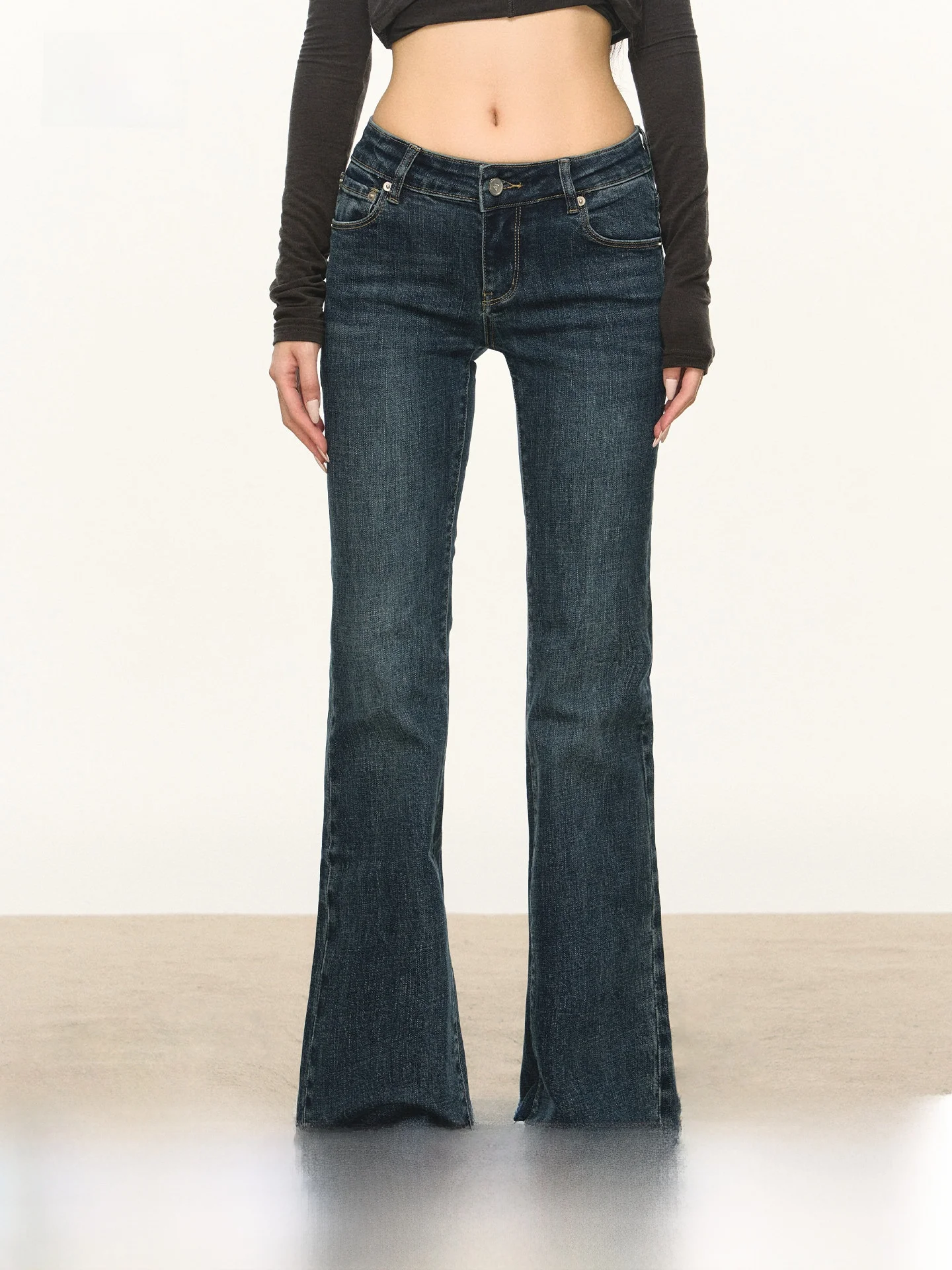 

Женские джинсы Deep Blue Casual Anna Aneae Bell Bot, облегающие, универсальные, весенние, новые, с застежкой на пуговицах на талии