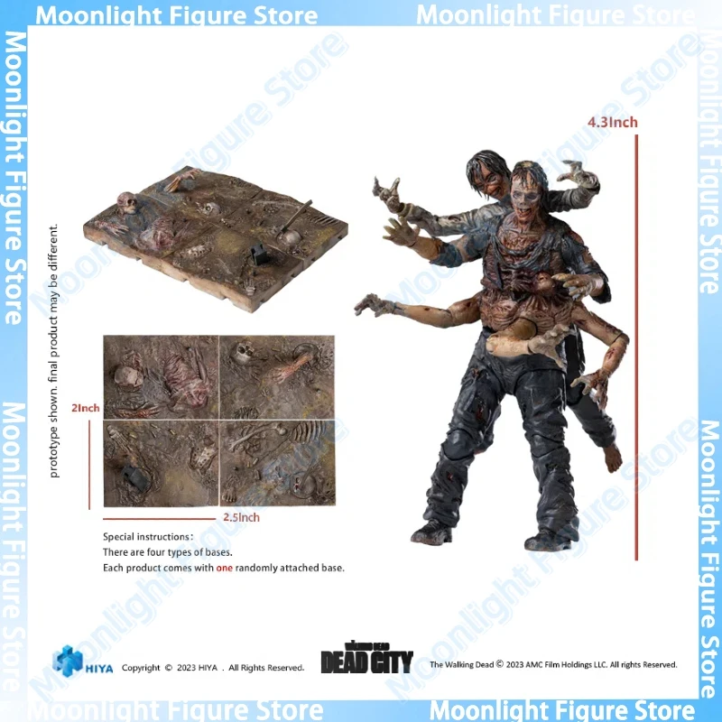 

In Stock HIYA Exquisite MInI The Walking Dead Dead City Walker King 1/18 Soldier Animation Action Figure Toys Model Collection