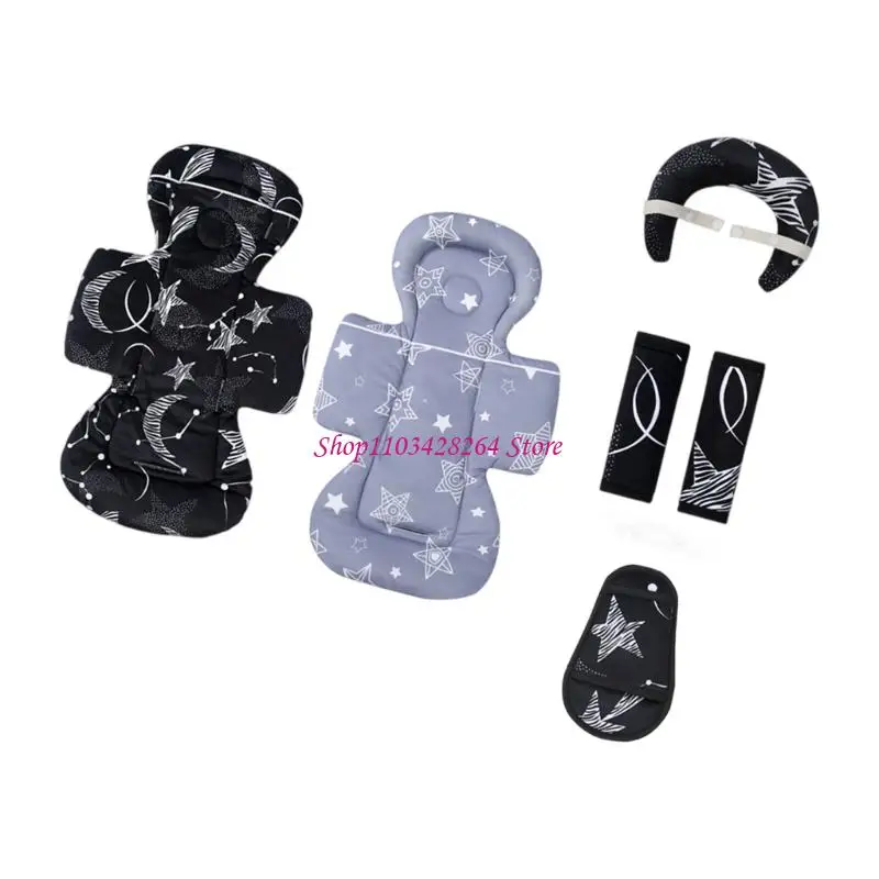 Machine Washable Infant Pad Polyester Enhances Support For Strollers Car