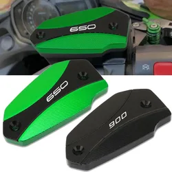 Motorcycle CNC Front Brake Reservoir Fluid Tank Oil Cup Cover Fit For Z650 Z800 Z900 Z900RS Z 650 800 900 900RS 2017-2023