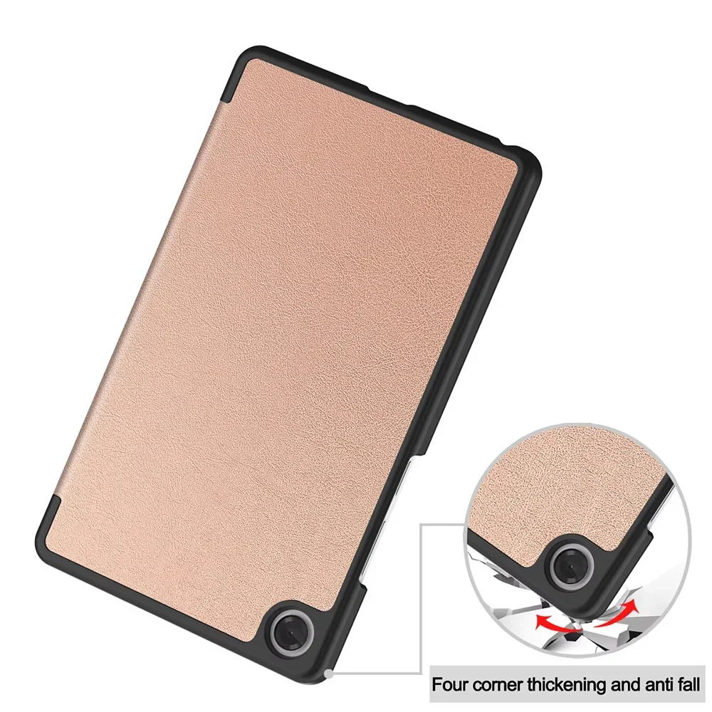 Tri-fold Tablet Case, Compatible with Lenovo Tab K9 and Lenovo Tab One 8.7, with Auto Sleep and Wake Mode