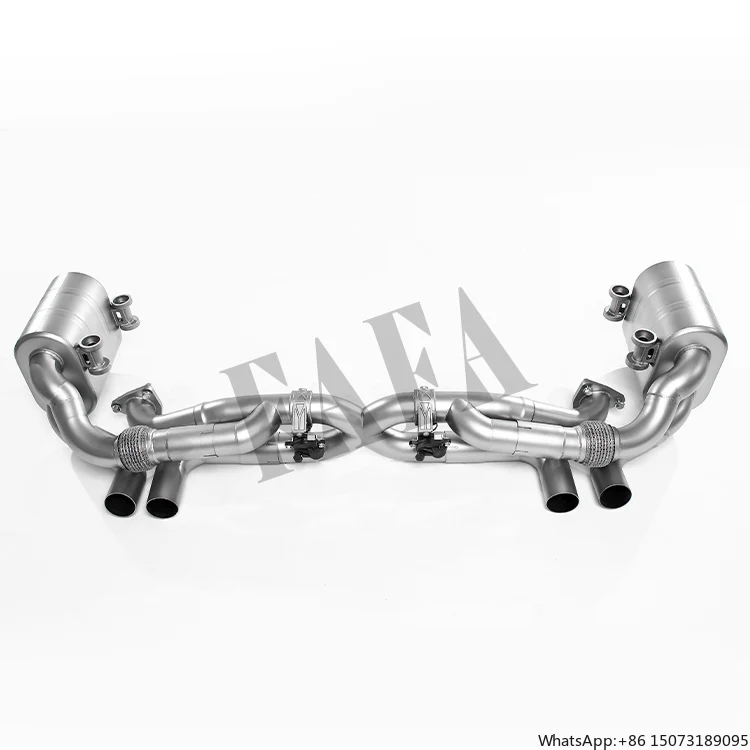 

For 991.1 3.0T Car Exhaust System Rear Section Electric Valve Muffler Exhaust with Remote Control Switch