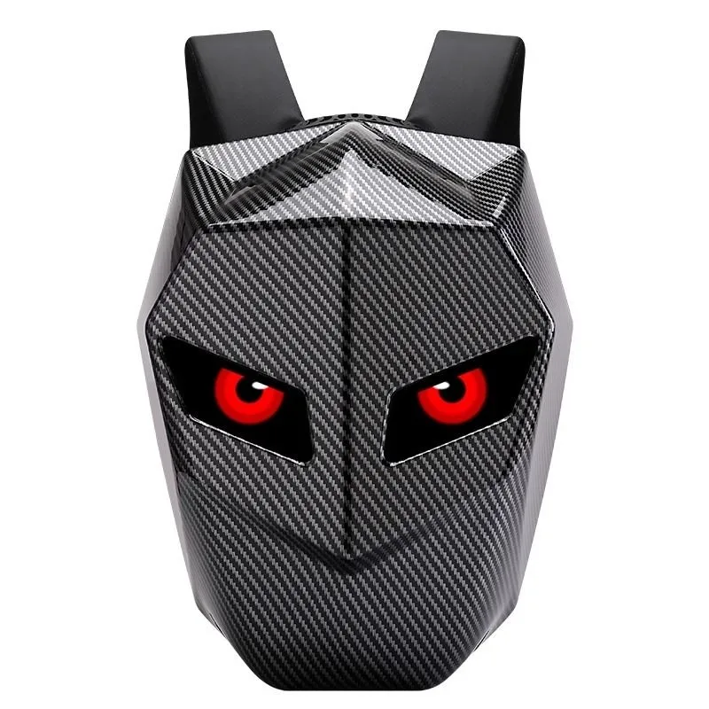 LED Knight Cycling Backpack with Eye Motorcycle Helmet Mochilas para motocicletas Waterproof Laptops Bags Saco Moto Schoolbag