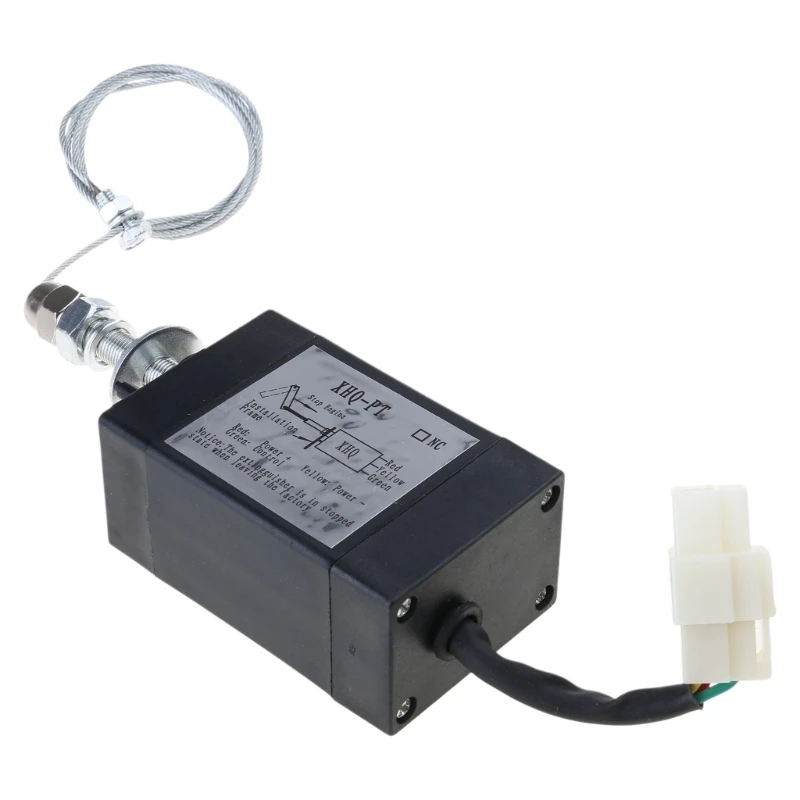 Diesels Engine Stop Solenoid Stoppage Control 12V/24V Electric Valves Suitable for Energy Saving Motor Management Safety