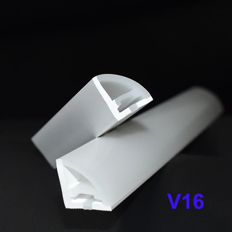 V16  V22 V-Shape Silicone Neon Tube IP67 Waterproof For WS2812 5050 LED Strip, Only Sleeve, No LED Strip