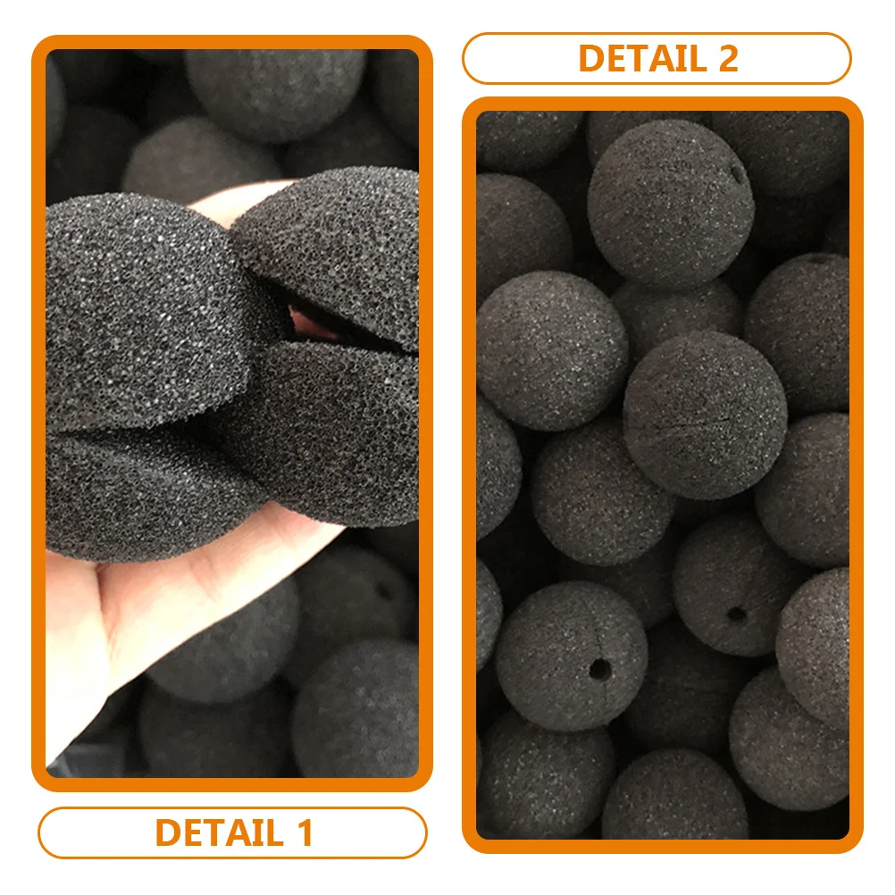 

25pcs Black Clown Nose Accessories Sponge Props for Circus Party Halloween Cosplay Stage Performance Replaceable