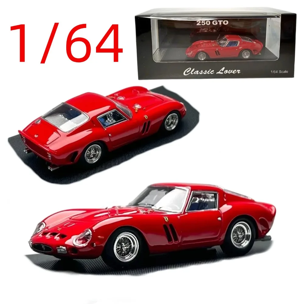 

Модель автомобиля CL Diecast 1/64 Ferrari 250GTO Super Sports Car, литая под давлением, из сплава, игрушечная машинка Ferrari 250GTO для мальчиков, в оригинальной коробке