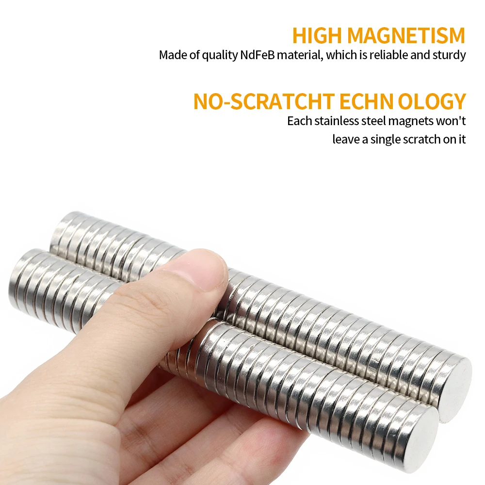 Strong Round Magnets for Fridge, DIY Projects, Science & Office Use Refrigerator Magnet 16x3mm