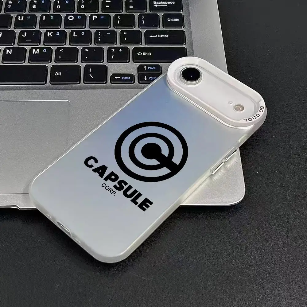 أزياء العلامة التجارية C-CapsuleS حالة الهاتف آيفون 17 16 15 14 13 12 11 برو ماكس الهواء ماتي الليزر أورورا للصدمات جراب هاتف