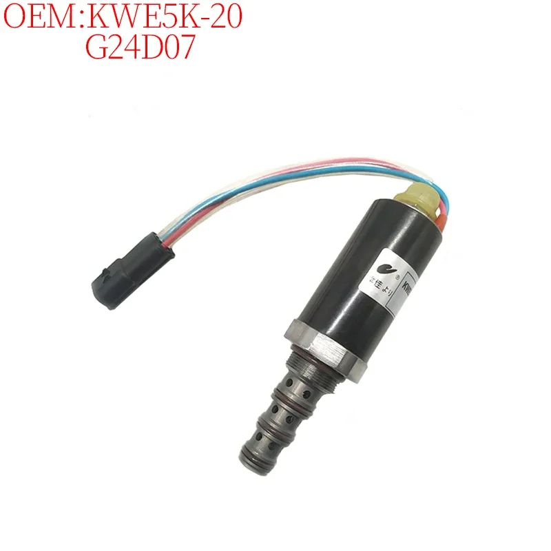 

Excavator accessories for Sany SY135 SY150 SY335 SY365 Kato HD820-3 HD1430 HD1250 Safety Locking Solenoid Valve KWE5K-20 G24D07