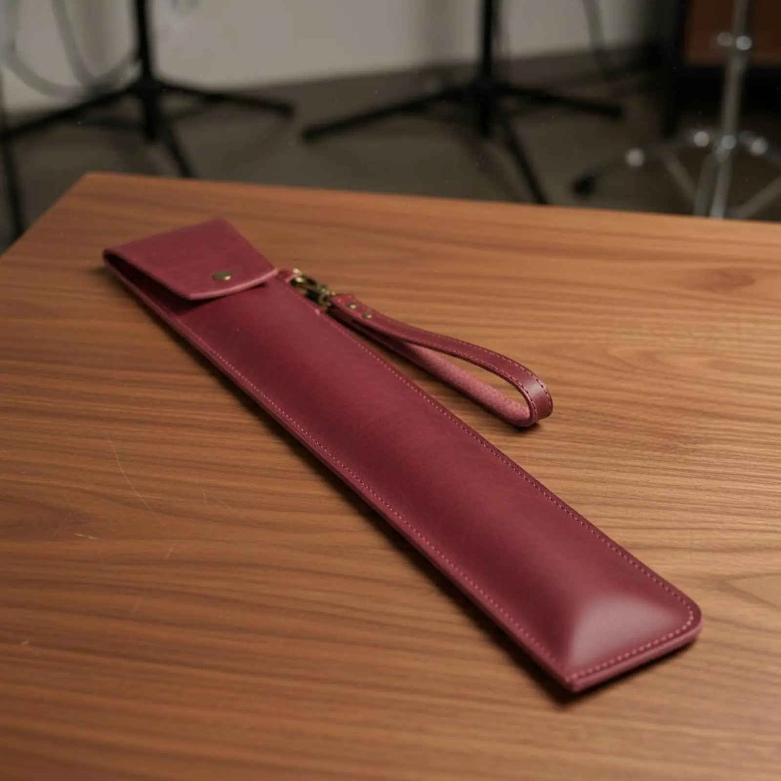 

Кожаная сумка для барабанных палочек с креплением для подвешивания, из искусственной кожи, износостойкий чехол для переноски барабанных палочек