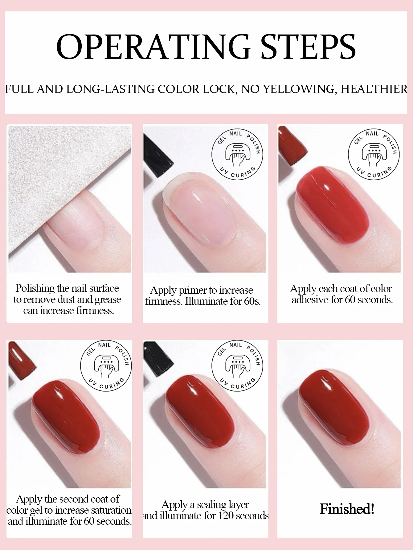 1-12 Stück TC Halbtransparenter Maillard-Brauner Einfarbiger Gel-Nagellack Pure Desire Pink Nails Red Nails White Nails Nail Art – Detail 14