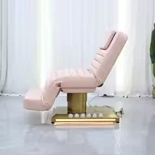 سرير تدليك تجميلي كهربائي 3 محركات قابل للتعديل، طاولة رموش الوجه لصالون التجميل والمنتجعات الصحية والعلاج العافية