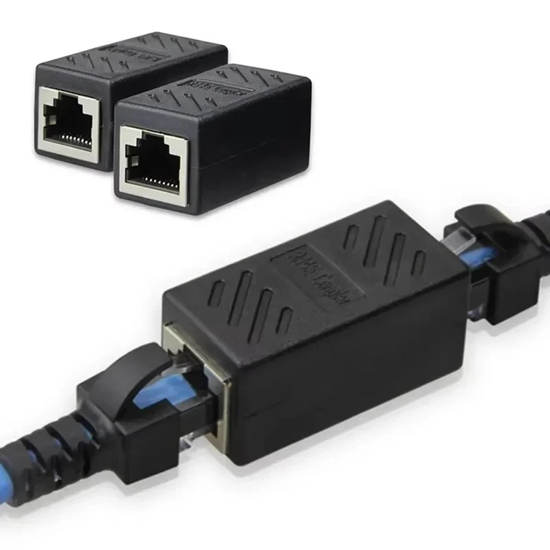 1/5/10/20PCS RJ45 Adapter Cat7 Cat6 Cat5 Ethernet Cable Extender Coupler Female to Female Extender Connector For Network Cable