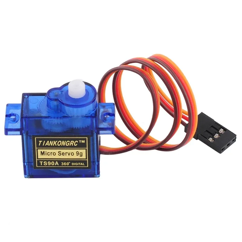 TS90A 9G Micro Servo Mini sterzo analogico da 180 gradi per auto RC/modelli di robot Parti di funzioni di alimentazione 4.8V-6V
