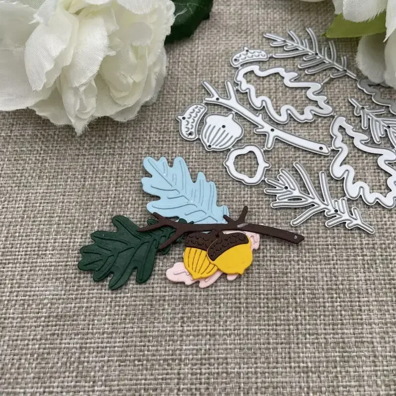 

Металлические вырубные формы для скрапбукинга «Осенние листья», трафареты для декоративного рукоделия, шаблоны для вырезания