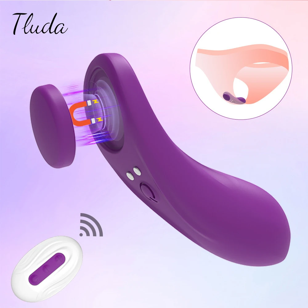 Wearable Clitoris Vibrator Women Panties Vibrator APP Remote Control Clit Stimulator Magnetic Anti-detachment Sex Toy For Women_voghion.com