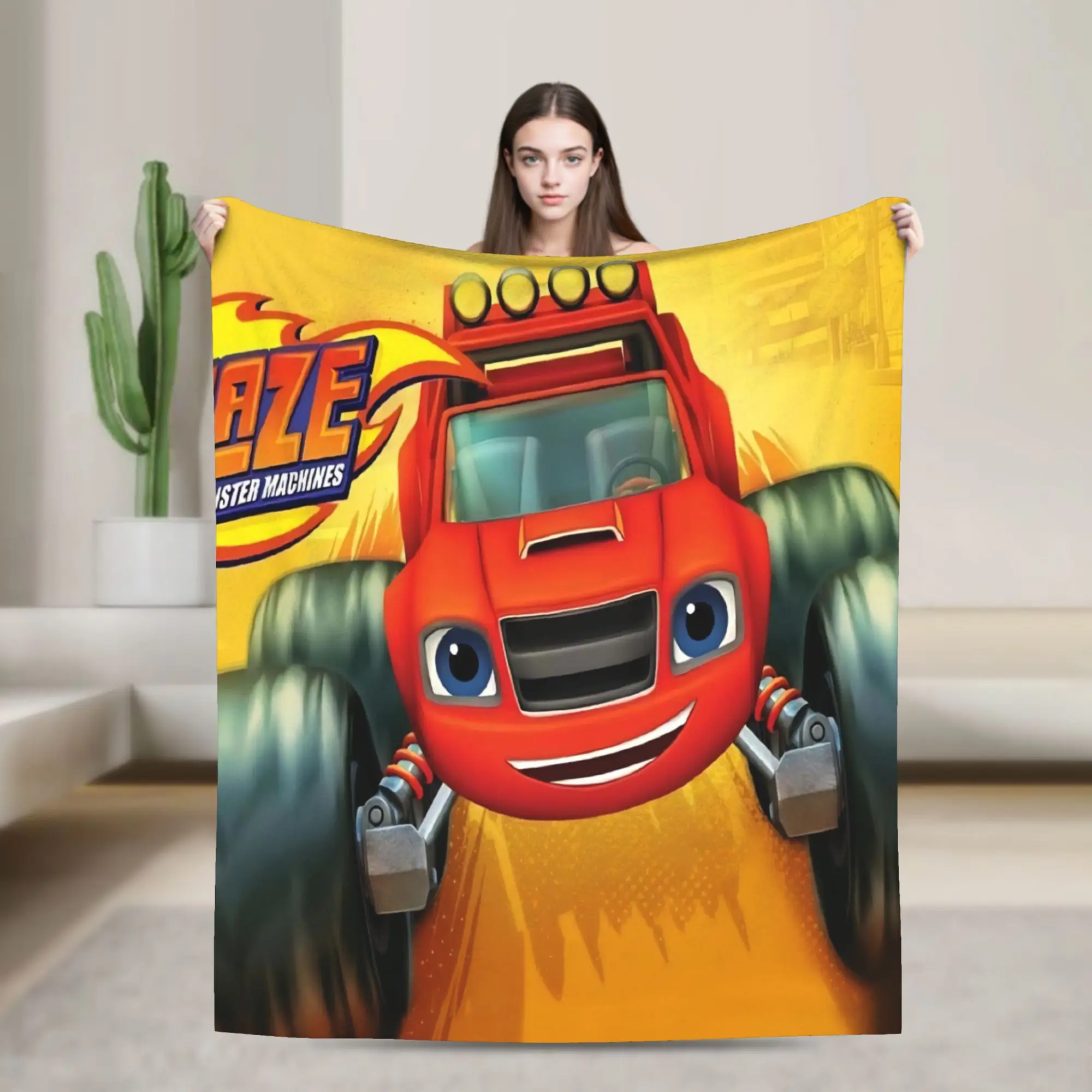 Blaze and the Monster Machines Blanket Ultra Soft  Throw Blankets for Sofa 50x60 Inch Multiple Sizes Bedspreads