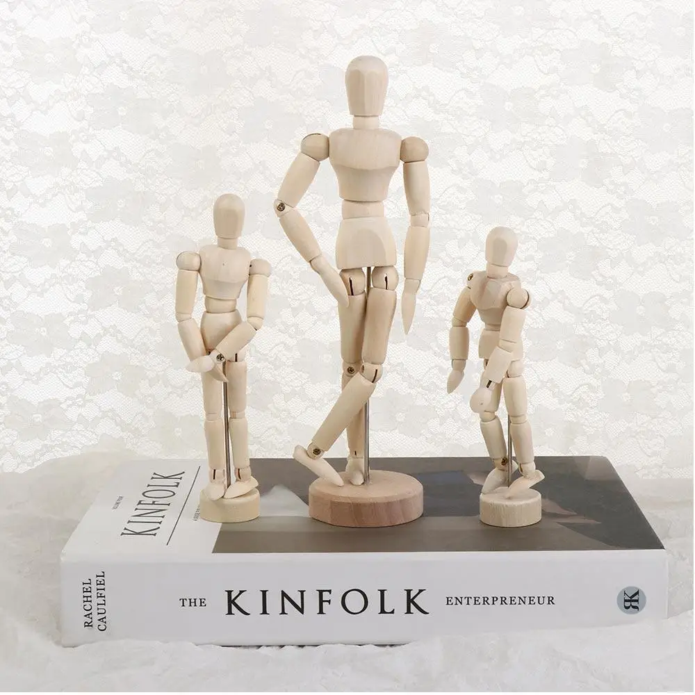 Polished Male Home Decor Movable Limbs Artist Sketch Draw Art Models Action Toy Figures Figure Model Wooden Toy Mannequin