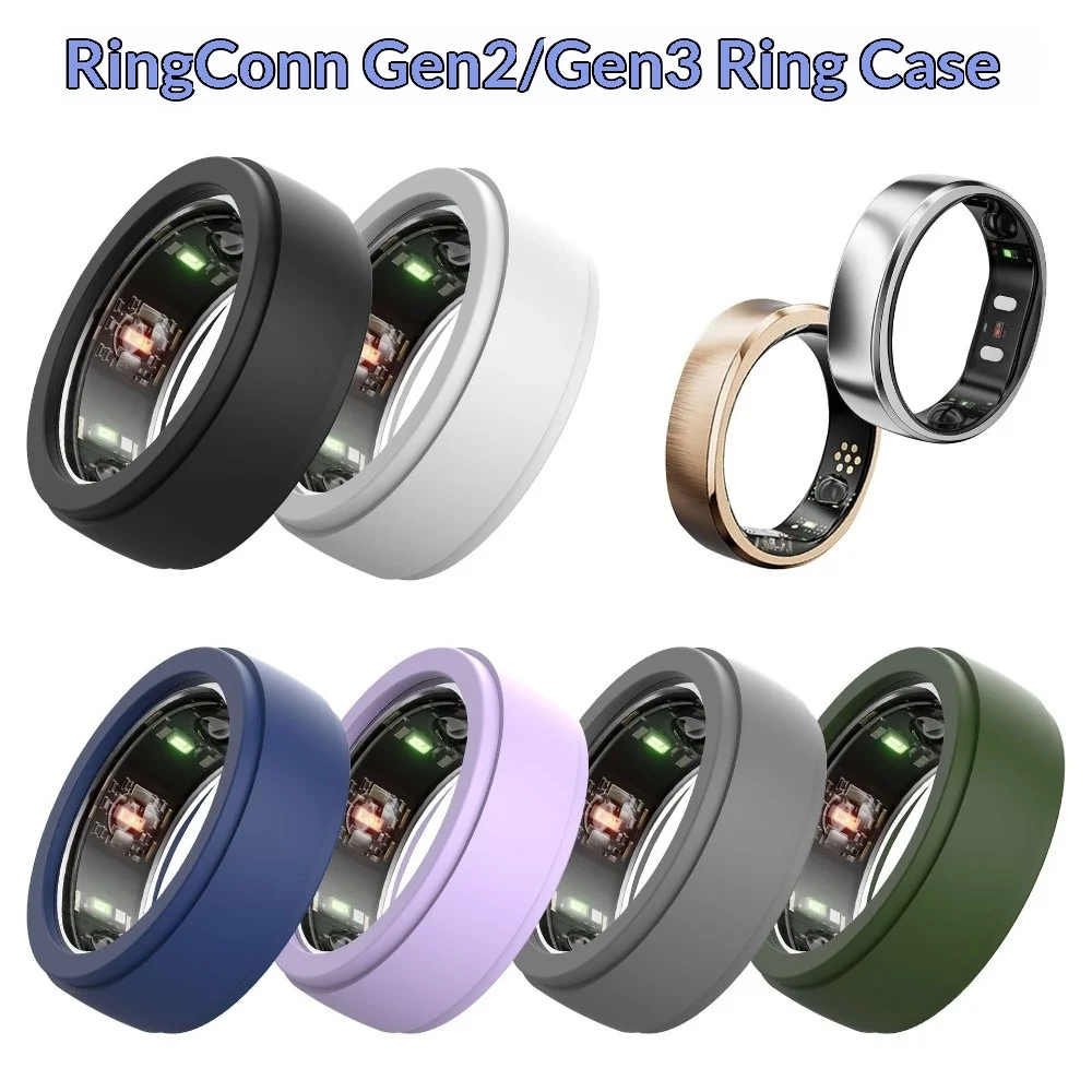For RingConn Gen 2/3 Smart Ring Silicone Protective Cover Soft Anti Scratch Flexible Protective Case Accessory